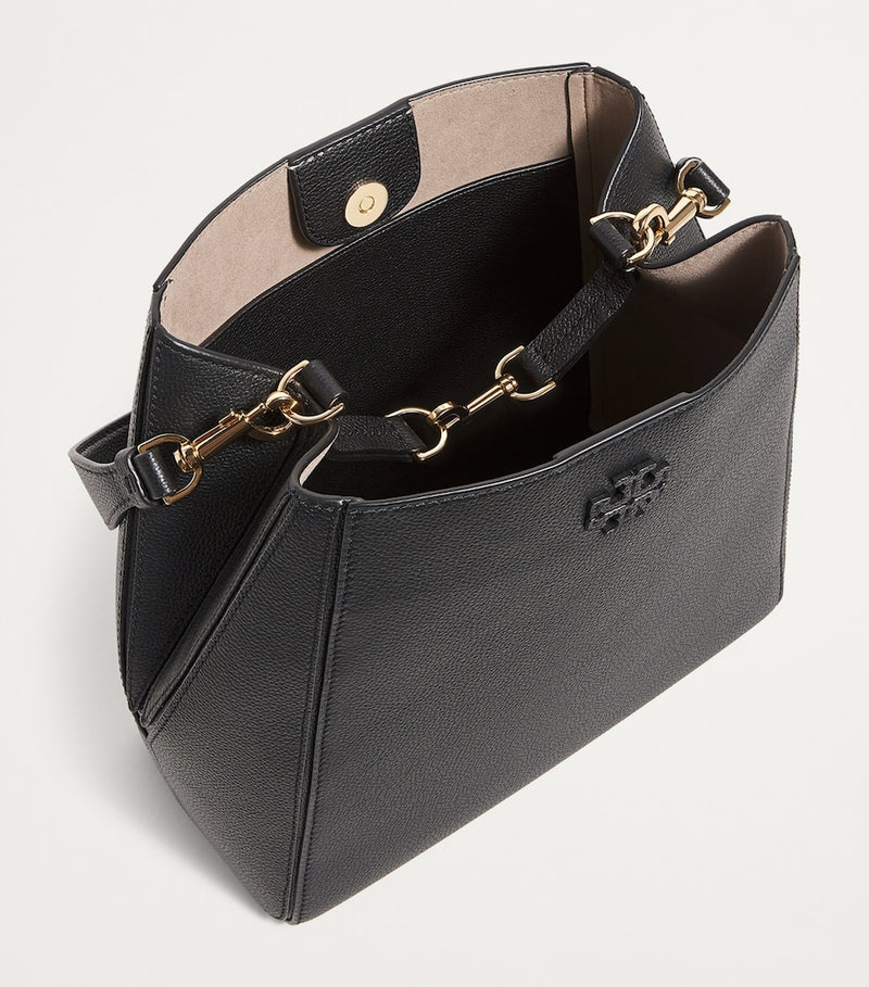 Tory Burch small leather McGraw bucket bag (British brand)