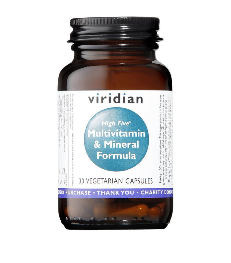 Viridian High Five Multivitamin and Mineral Formula 30 capsules (British brand)