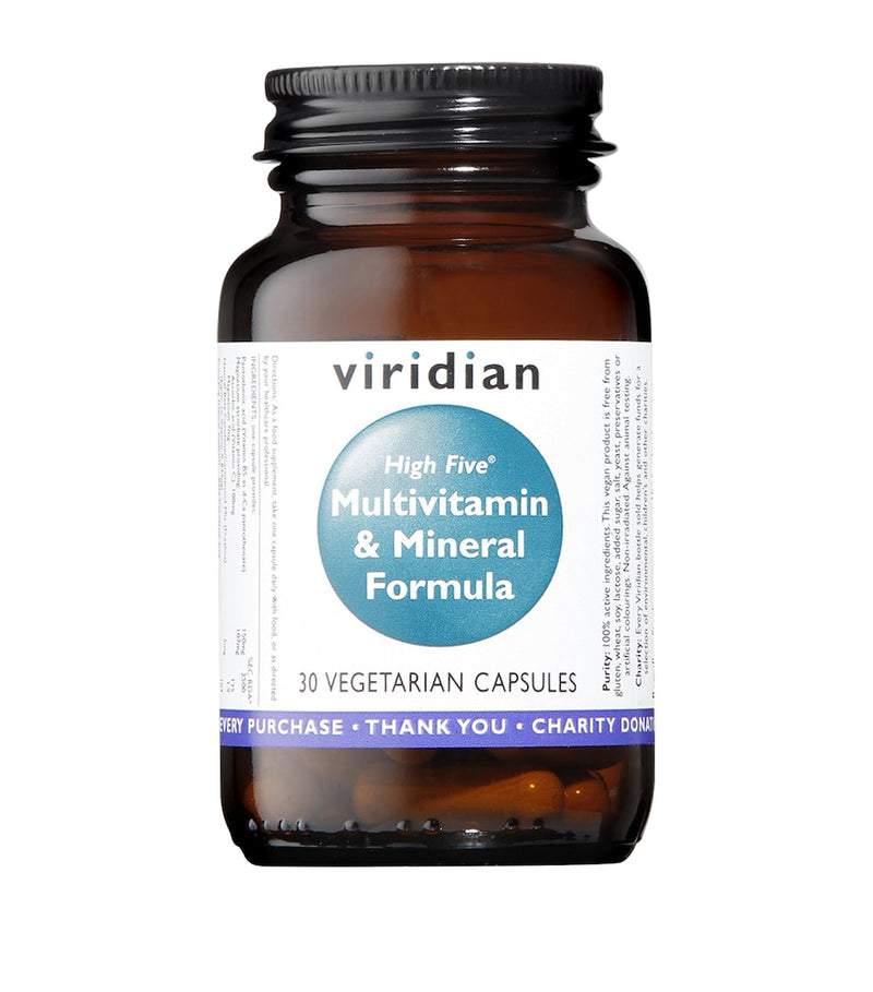 Viridian High Five Multivitamin and Mineral Formula 30 capsules (British brand)