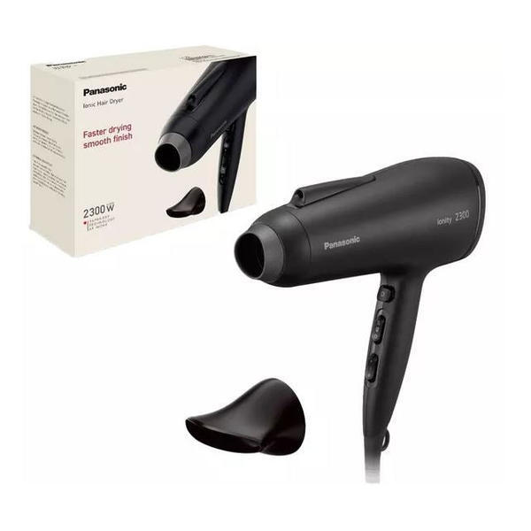 Panasonic hair dryer and straightener in black, UK version