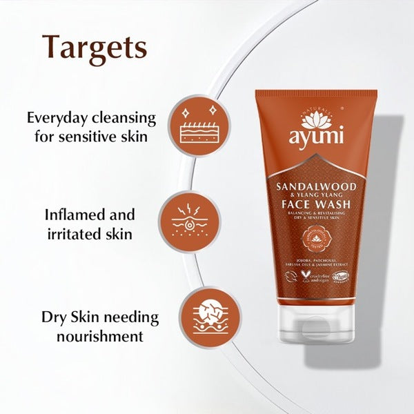 Ayumi Gentle Face Wash 150ml cleanser - British product