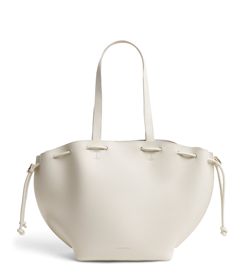 Claudie Pierlot Alban grained leather tote bag, UK version
