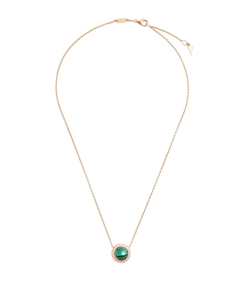 Piaget rose gold malachite diamond Possession necklace, UK version