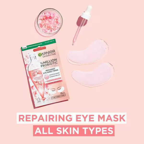 Garnier Skinactive Eye Sheet Mask With Probiotic Formula, UK version