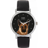 Superdrug Toff London Black Ladies Brown German Shepherd Dog Head Watch- Buy online at McGrocer