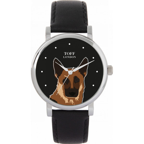 Toff London ladies German Shepherd dog head watch, imported from the UK