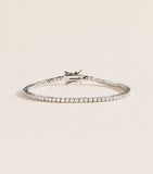 Nialaya Jewelry mini silver-plated tennis bracelet (British brand)