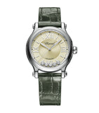 Chopard Happy Sport Lucent Steel and Diamond watch 33mm (British brand)