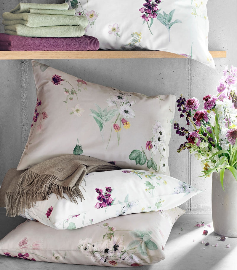 Schlossberg floral print Oxford pillowcase 50cm x 75cm (British brand)
