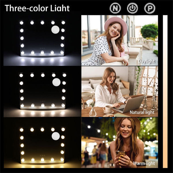 Livingandhome LED cosmetic mirror with 3 light modes, imported from the UK