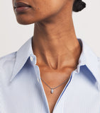 Anita Ko white gold diamond palm leaf necklace - British product