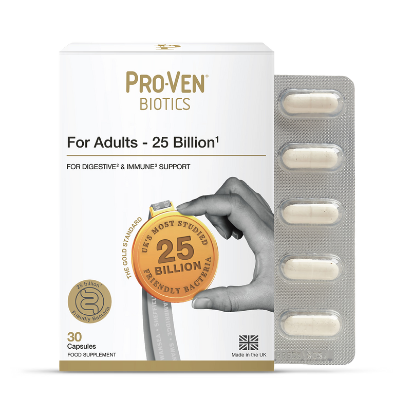 Pro-ven Biotics Adult Acidophilus & Bifidus 30 Capsules (British brand)