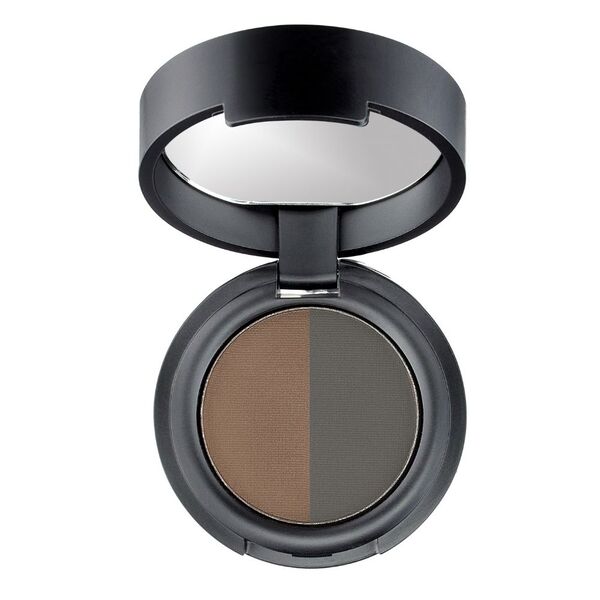 Wunderbrow Soft Brow Define & Fill Powder Duo Black/Brown, imported from the UK