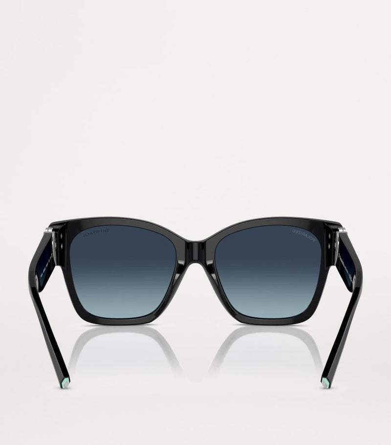 Tiffany & Co acetate square oversized sunglasses, imported from the UK