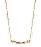 Harrods Bvlgari Yellow Gold Tubogas Chain Necklace- Buy online at McGrocer