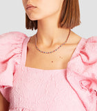 Anita Ko Hepburn necklace rose gold diamond rainbow sapphire (British brand)