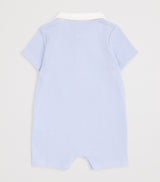 Cotton Contrast-Bib Playsuit for Infants 1-18 Months