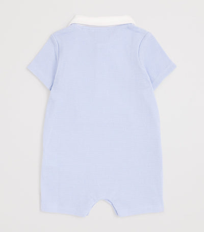 Harrods Cotton Contrast-Bib Playsuit for Infants 1-18 Months- Buy online at McGrocer