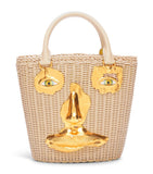 Schiaparelli face motif bucket bag, UK version