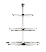 Harrods Silver-Plated Three-Tier Pastry Stand 24cm- Buy online at McGrocer