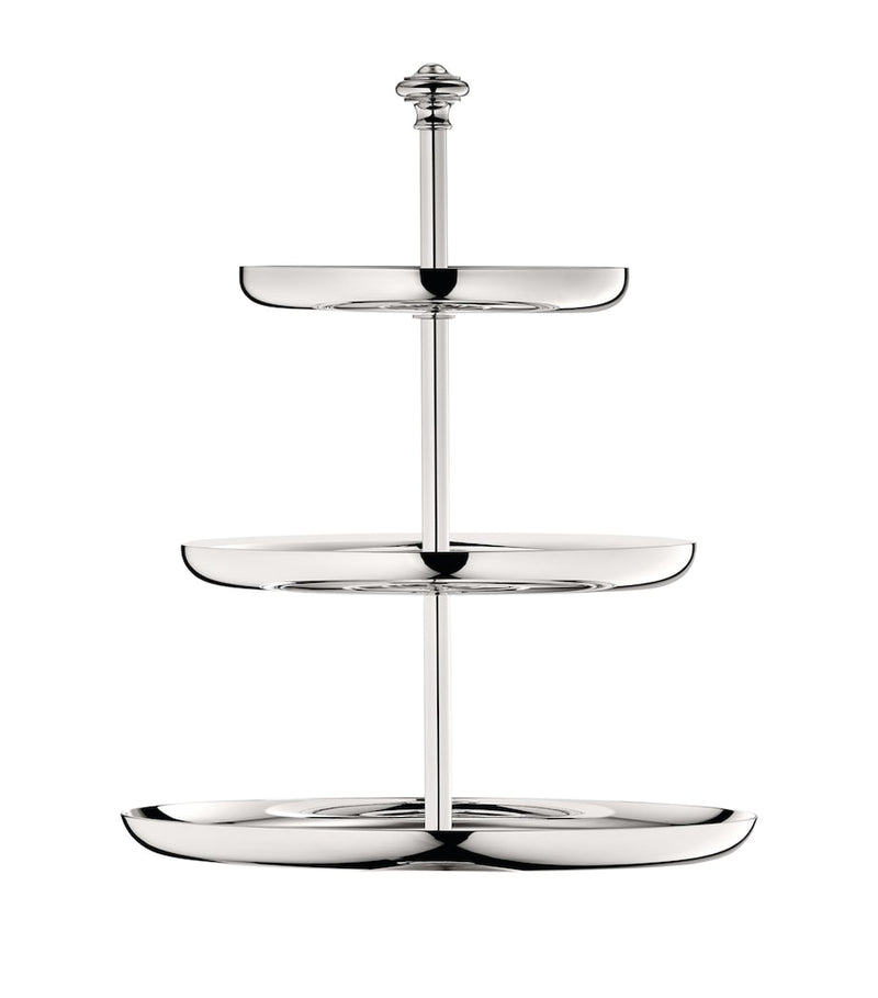 Silver-Plated Three-Tier Pastry Stand 24cm