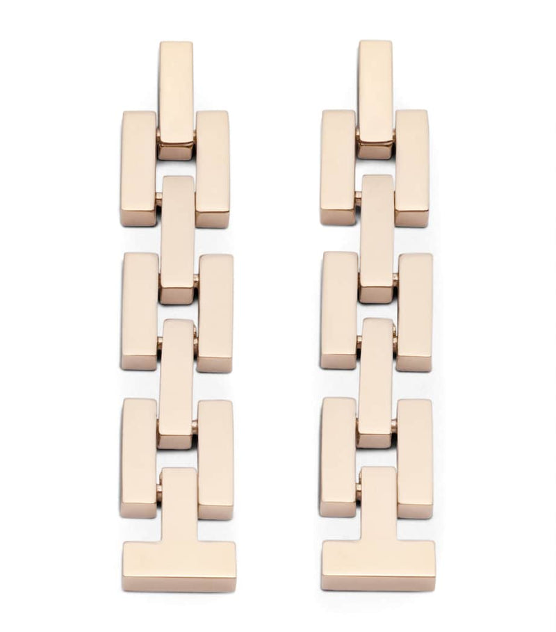 TOM FORD Links earrings brass hardware design 7cm (British brand)