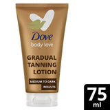 Superdrug Dove DermaSpa Summer Revived Medium Dark Gradual Tan Face Cream 75ml- Buy online at McGrocer