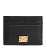 Harrods Dolce&Gabbana Leather Logo Plaque Card Holder- Buy online at McGrocer
