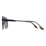Quiksilver QS3009 matte black blue mirrored polarised sunglasses (British brand)