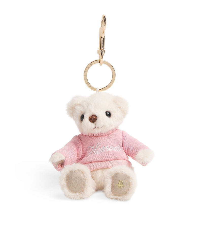 Harrods Jersey Bear Keyring 12cm miniature teddy (British brand)