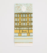 Harrods Set of 2 Building Legacy Tea Towels with Mint and Gold-Tone Accents- Buy online at McGrocer