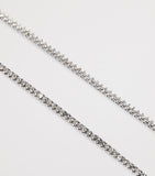 Harrods white gold diamond graduated tennis necklace 7.50ct, UK version