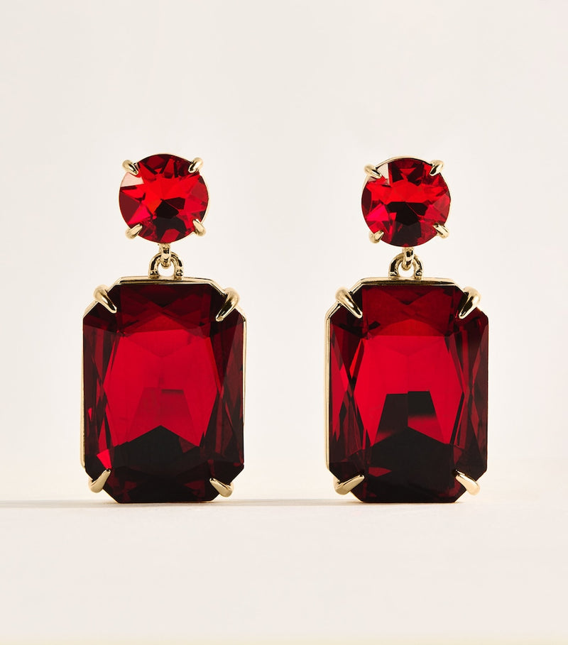 Carolina Herrera Crystal Riviere drop earrings - British product