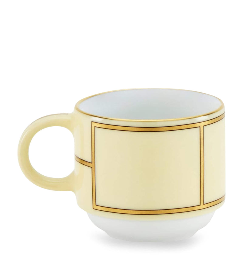 GINORI 1735 Colonna Diva Giallo coffee cup, UK version