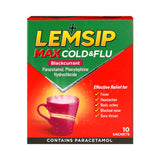 Lemsip Max Resfriado y Gripe Grosella Negra 10 Sobres