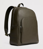 Carl Friedrik Ayrton grained leather backpack (British brand)