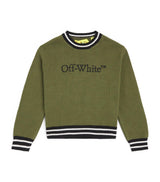 Off-White Bookish Cotton Sweater for Kids (4-12+ Years)