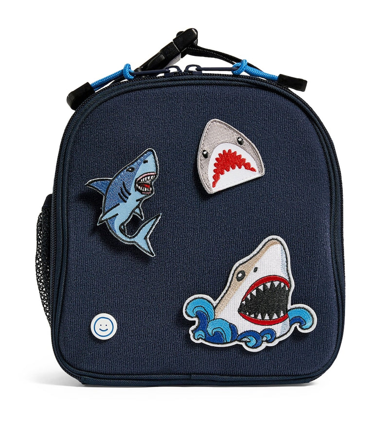 Becco Bags customisable lunch box with patches (British brand)