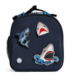 Becco Bags customisable lunch box with patches (British brand)