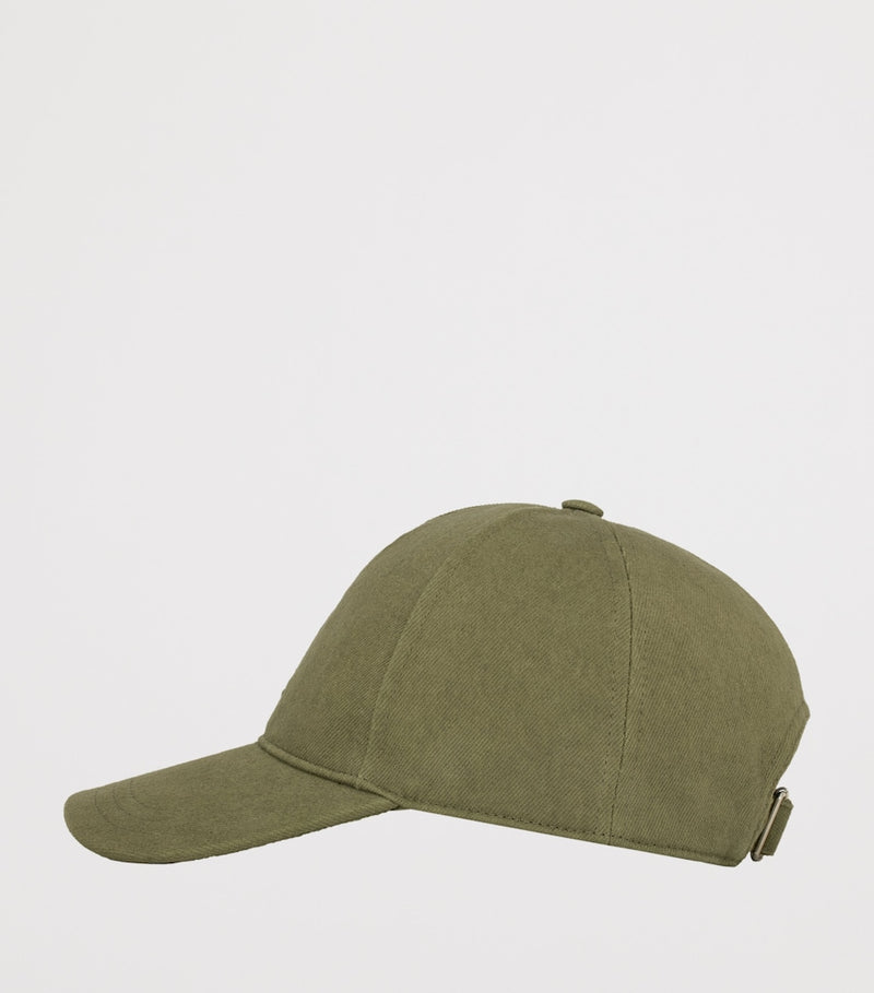Saint Laurent Cassandre logo cap in cotton - British product