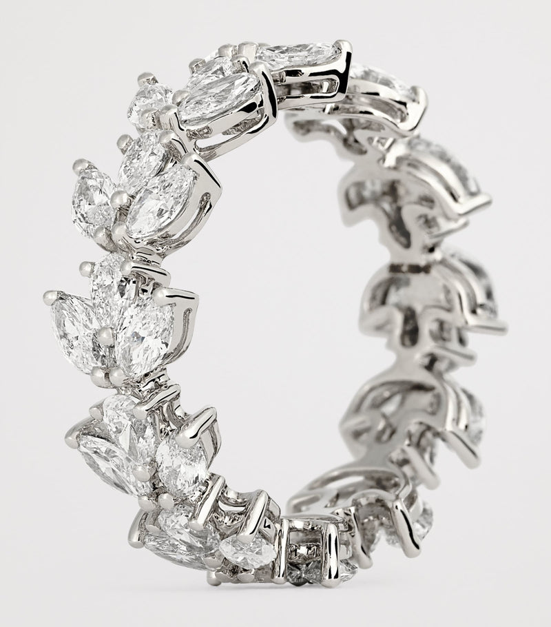Anita Ko white gold diamond lotus ring, imported from the UK