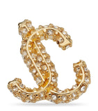 Jimmy Choo JC crystal-embellished stud earrings (British brand)