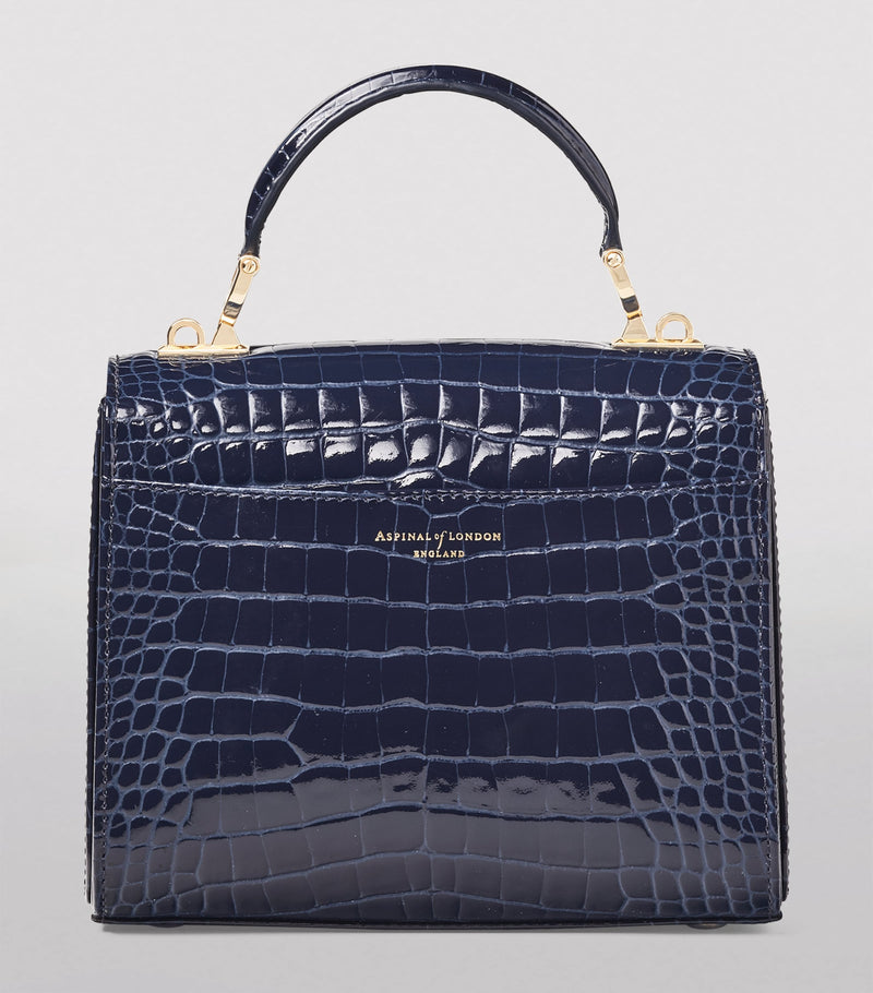 Aspinal of London Midi Mayfair top-handle bag Italian leather, imported from the UK