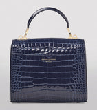 Aspinal of London Midi Mayfair top-handle bag Italian leather, imported from the UK