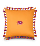Etro Hoa tassel-trim cushion 45cm, imported from the UK