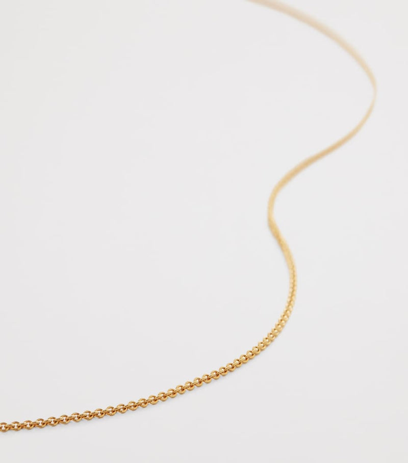 Monica Vinader gold vermeil chain necklace (British brand)