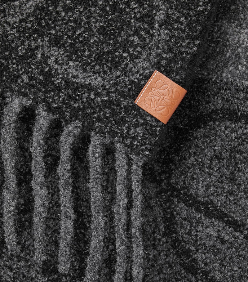 LOEWE Alpaca-Blend Anagram Scarf, imported from the UK