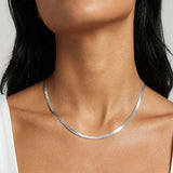 Superdrug MUCHV Women's Herringbone Chain Necklace in Silver 45cm- Buy online at McGrocer