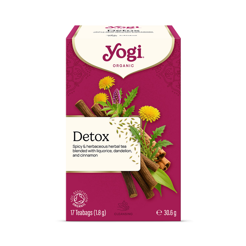 Organic Ayurvedic Herbal Detox Tea with Liquorice Dandelion and Cinnamon 17 Bags