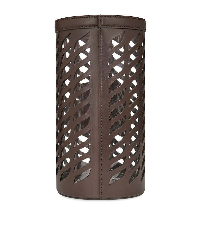Etro leather drill vase 30.5cm, imported from the UK